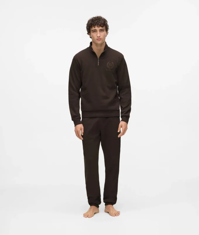 Loungewear-Sweatshirt mit Wappen
