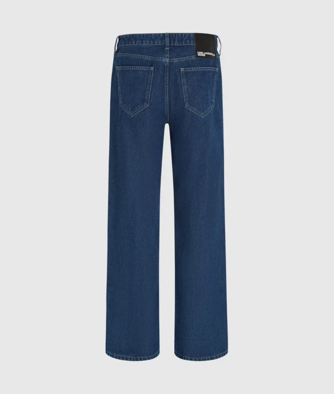 Lässige Jeans mit mittlerer Leibhöhe und Used-Look Lässige Jeans mit mittlerer Leibhöhe und Used-Look