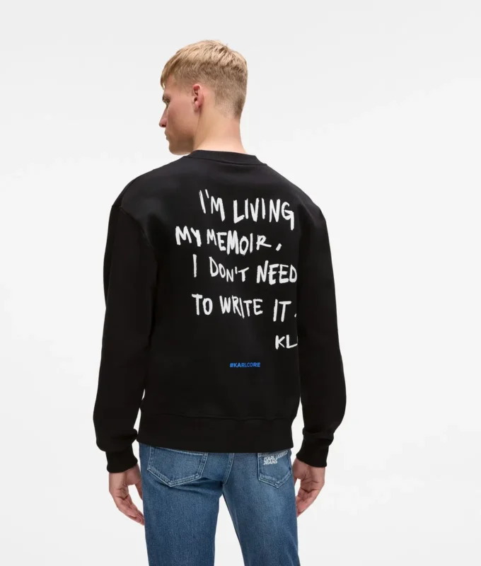 Lässiges Sweatshirt mit Karl-Zitat Lässiges Sweatshirt mit Karl-Zitat