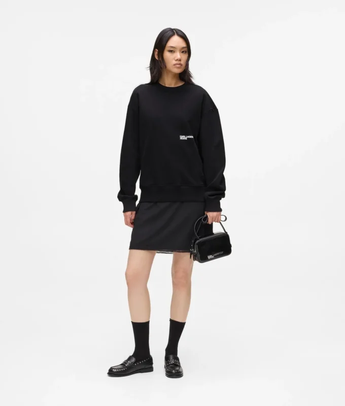Lässiges Sweatshirt mit Karl-Zitat