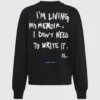 Lässiges Sweatshirt mit Karl-Zitat
