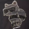 Mädchen-T-Shirt mit Pailletten und Ikon Choupette-Motiv Mädchen-T-Shirt mit Pailletten und Ikon Choupette-Motiv