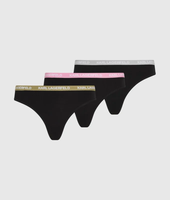 Mehrfarbiger String mit Bund – 3er-Pack Mehrfarbiger String mit Bund – 3er-Pack