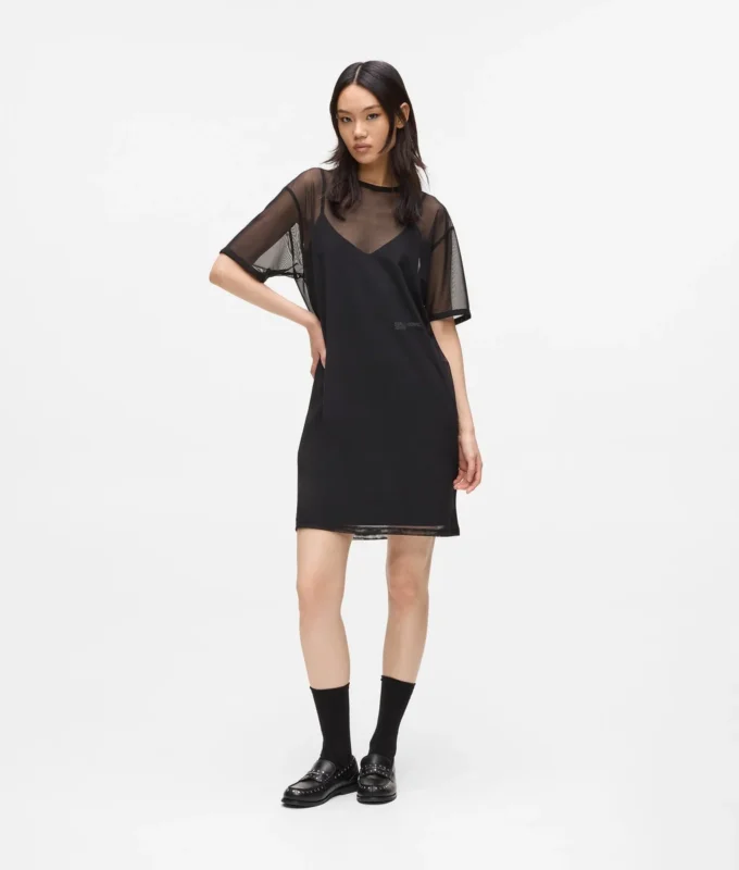 Mesh-T-Shirt-Kleid Mesh-T-Shirt-Kleid