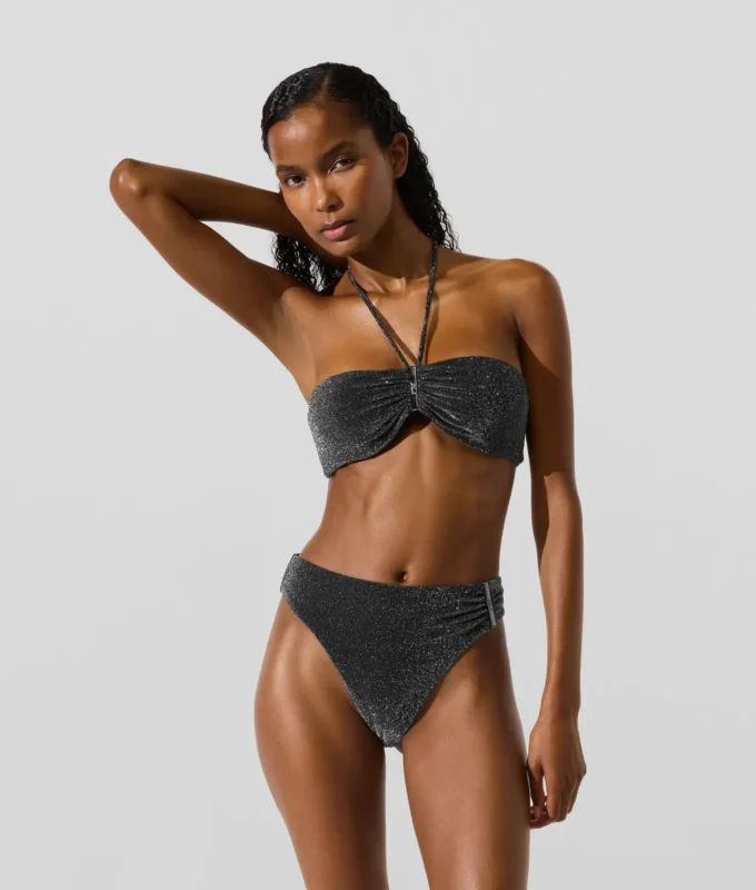 Metallic-Bandeau-Bikini-Oberteil Metallic-Bandeau-Bikini-Oberteil