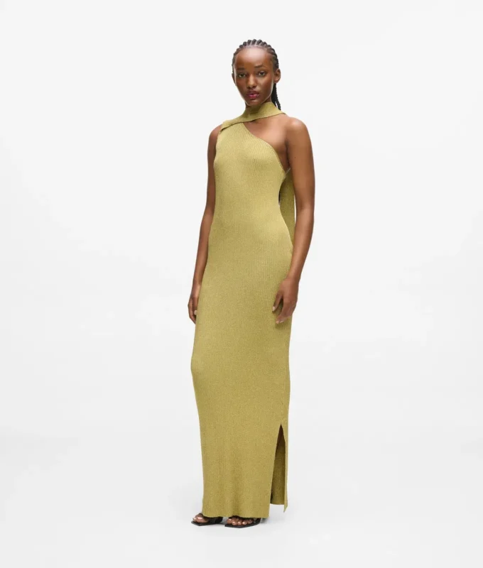 Metallic-Strickkleid Metallic-Strickkleid