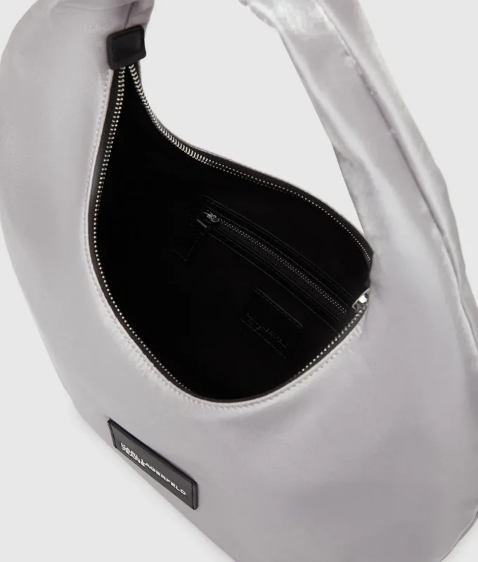 Metallic-Umhängetasche aus Nylon Metallic-Umhängetasche aus Nylon