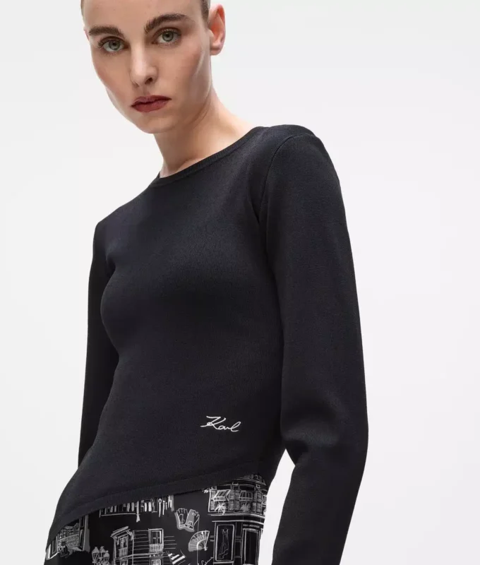 Midi-Kleid mit Paris-Skizzen Midi-Kleid mit Paris-Skizzen