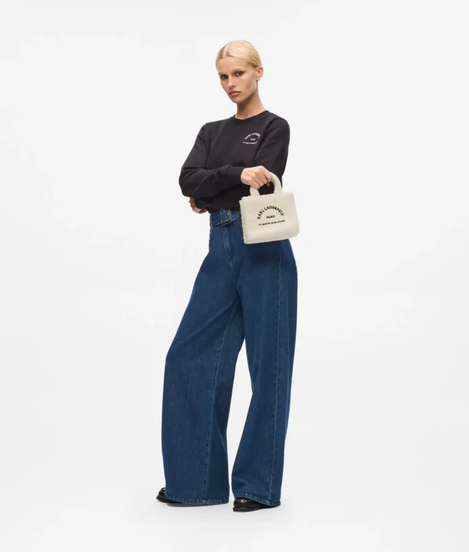 Mini-Tasche aus Lammfellimitat von Rue St-Guillaume Mini-Tasche aus Lammfellimitat von Rue St-Guillaume