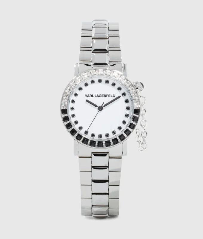 MIT KRISTALLEN VERZIERTE UHR