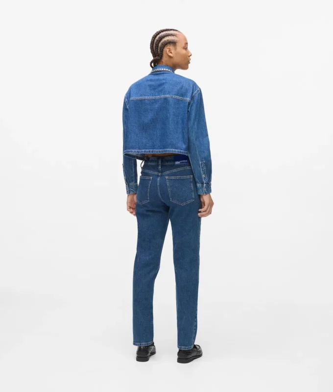 Mom-Jeans mit Nieten