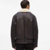 Monogramm-Lammfelljacke