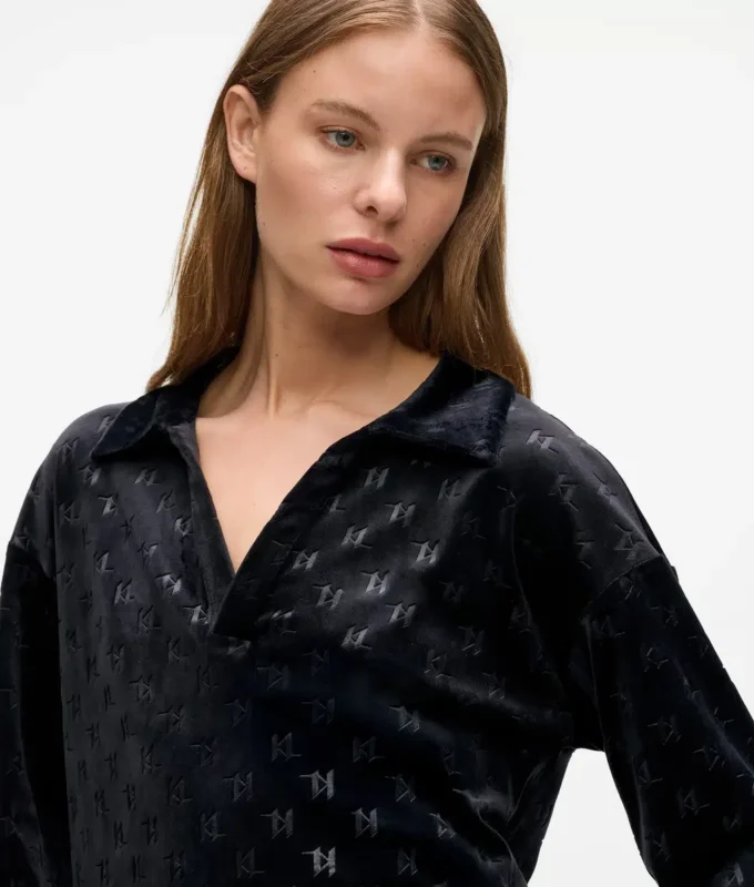Monogramm-Lounge-Poloshirt