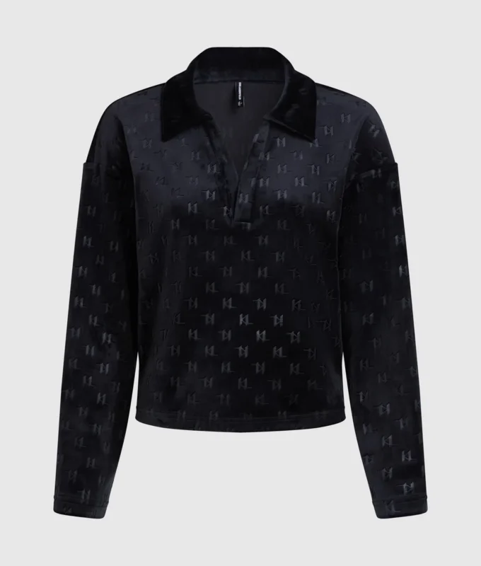 Monogramm-Lounge-Poloshirt