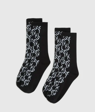 Monogramm-Socken – 2er-Pack
