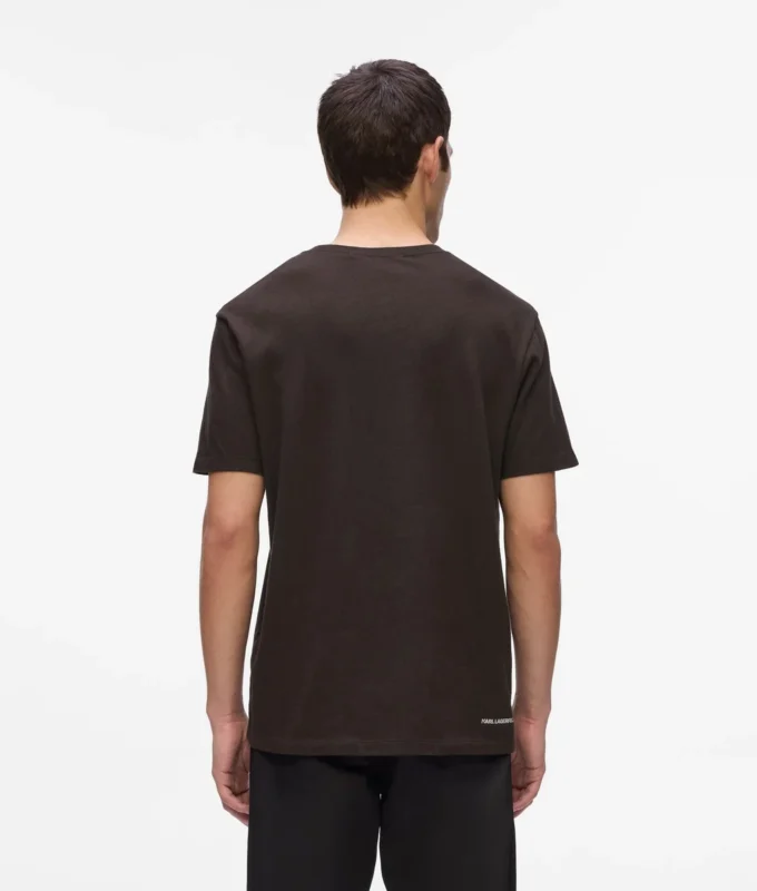 MONOGRAMM-T-SHIRT AUS WOLLMISCHUNG MONOGRAMM-T-SHIRT AUS WOLLMISCHUNG