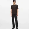 MONOGRAMM-T-SHIRT AUS WOLLMISCHUNG MONOGRAMM-T-SHIRT AUS WOLLMISCHUNG