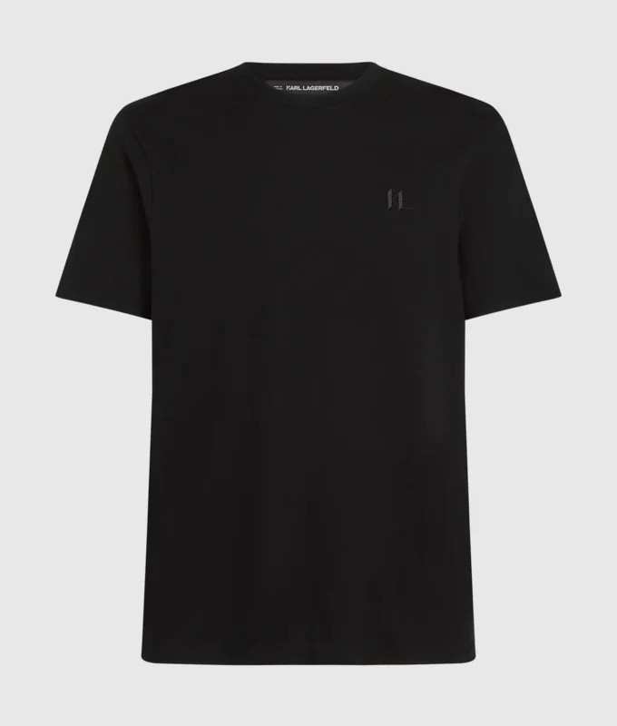 MONOGRAMM-T-SHIRT AUS WOLLMISCHUNG MONOGRAMM-T-SHIRT AUS WOLLMISCHUNG