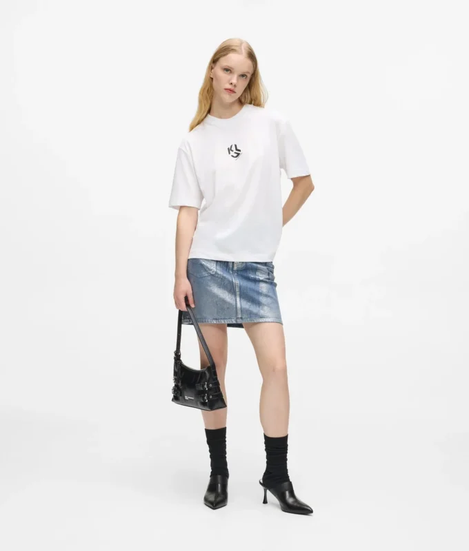 Monogramm-T-Shirt in regulärer Passform Monogramm-T-Shirt in regulärer Passform