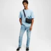 MONOGRAMM-T-SHIRT MIT KAROMUSTER MONOGRAMM-T-SHIRT MIT KAROMUSTER