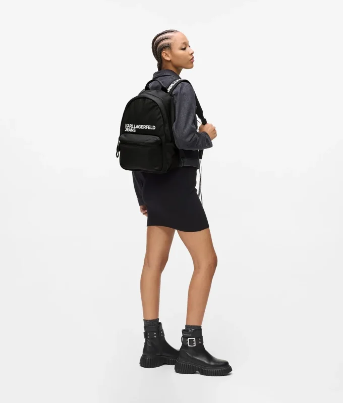 Nylon-Rucksack mit Logo