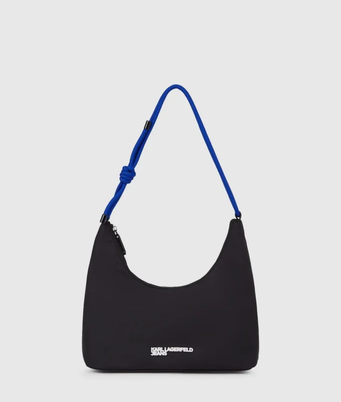 Nylon-Umhängetasche mit Kordelzug Nylon-Umhängetasche mit Kordelzug