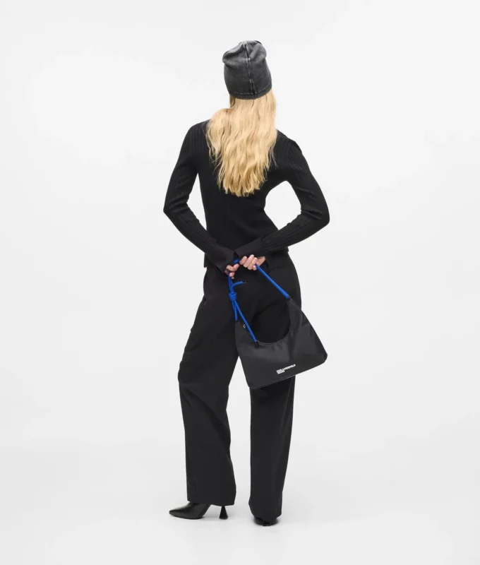 Nylon-Umhängetasche mit Kordelzug Nylon-Umhängetasche mit Kordelzug