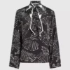 Oberteil mit Fächerprint Oberteil mit Fächerprint