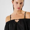 OFF-SHOULDER CROPPED BEACH TOP