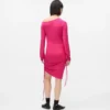 Off-Shoulder-Kleid mit Kordelzug Off-Shoulder-Kleid mit Kordelzug
