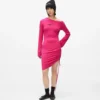 Off-Shoulder-Kleid mit Kordelzug Off-Shoulder-Kleid mit Kordelzug