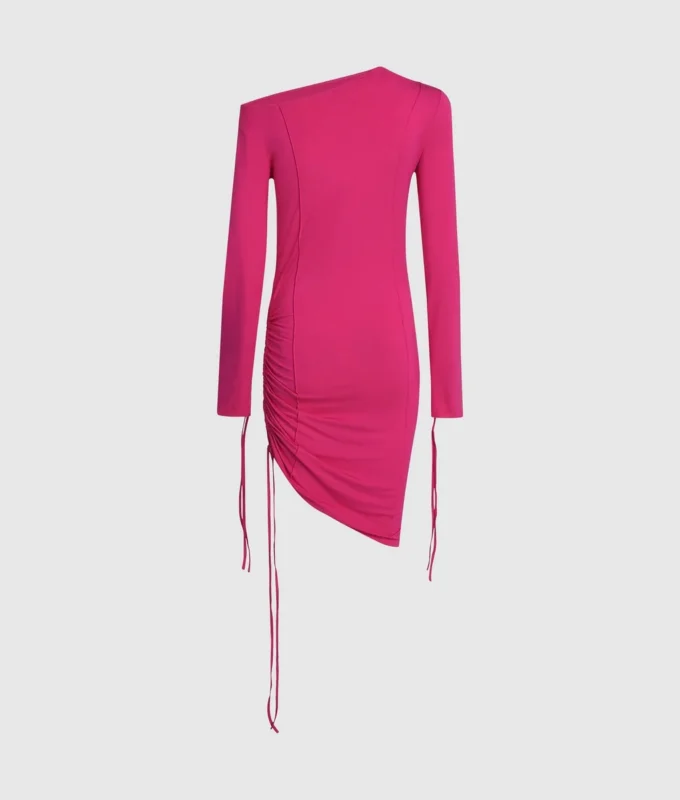 Off-Shoulder-Kleid mit Kordelzug Off-Shoulder-Kleid mit Kordelzug