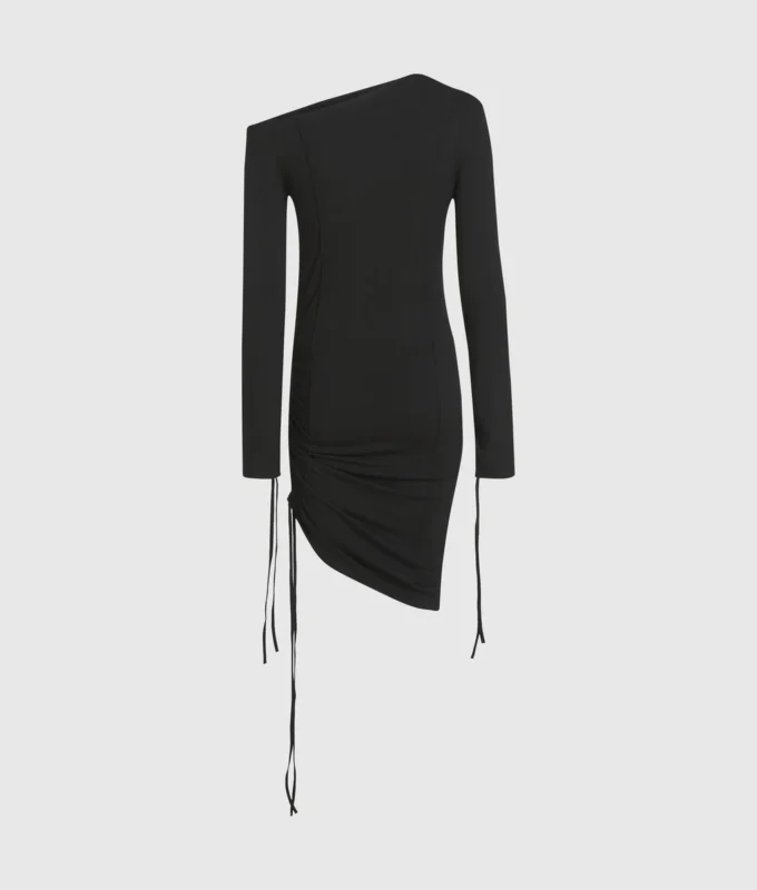 Off-Shoulder-Kleid mit Kordelzug Off-Shoulder-Kleid mit Kordelzug