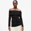 Off-Shoulder-Sweatshirt