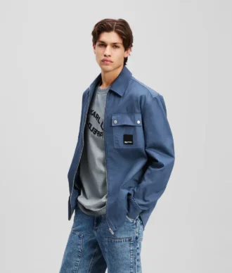 OVERSHIRT AUS MISCHMATERIAL