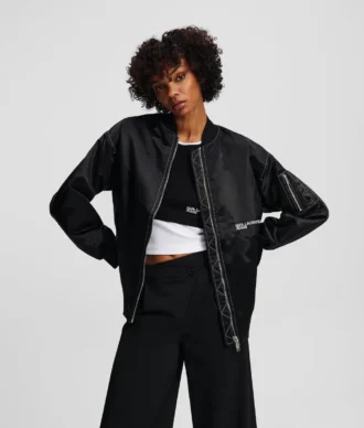OVERSIZED SATIN BOMBER OVERSIZED SATIN BOMBER