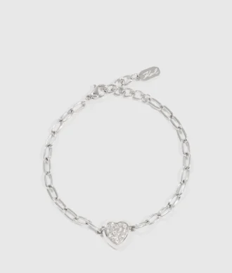 PAVÉ-HERZ-ANHÄNGER-ARMBAND