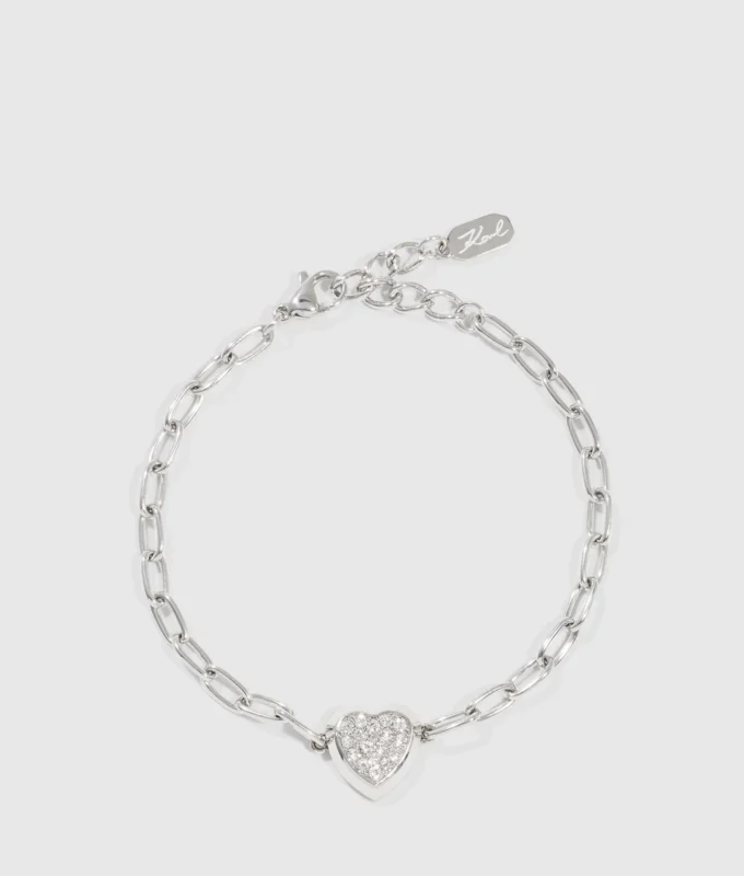 PAVÉ-HERZ-ANHÄNGER-ARMBAND
