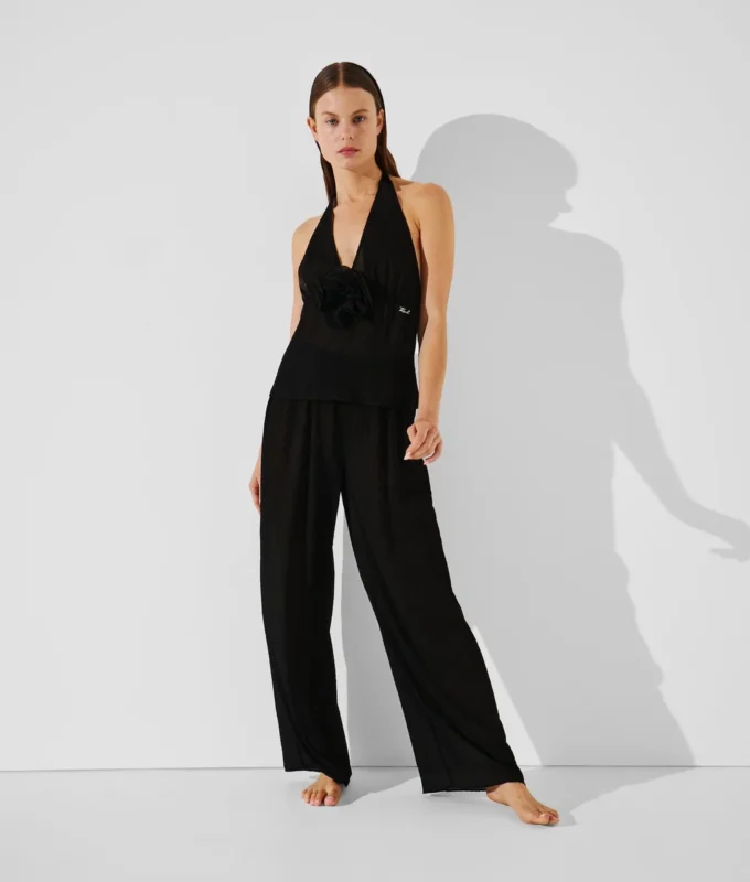 PLISSÉ BEACH PANTS