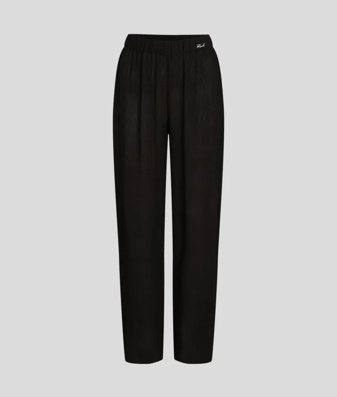 PLISSÉ BEACH PANTS