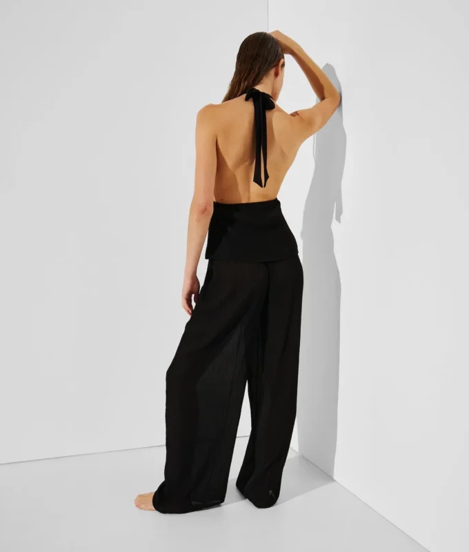PLISSÉ BEACH PANTS