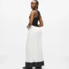 Plissierte Hose mit weitem Bein
