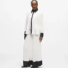 Plissierte Hose mit weitem Bein