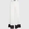 Plissierte Hose mit weitem Bein