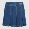 Plissierter Minirock aus Denim