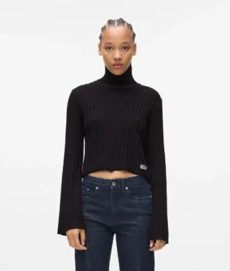 Plissierter Pullover
