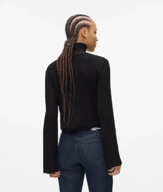 Plissierter Pullover