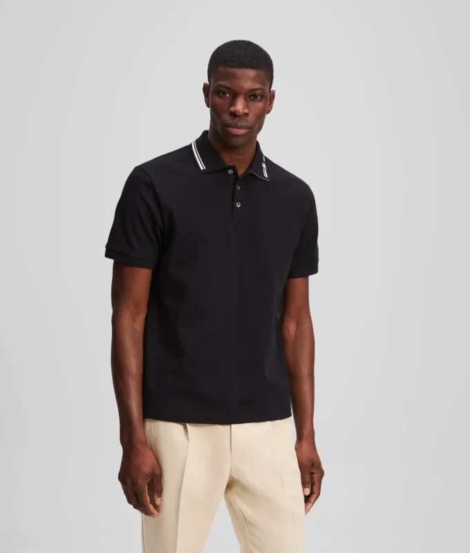 POLOSHIRT MIT KONTRASTREISEN POLOSHIRT MIT KONTRASTREISEN