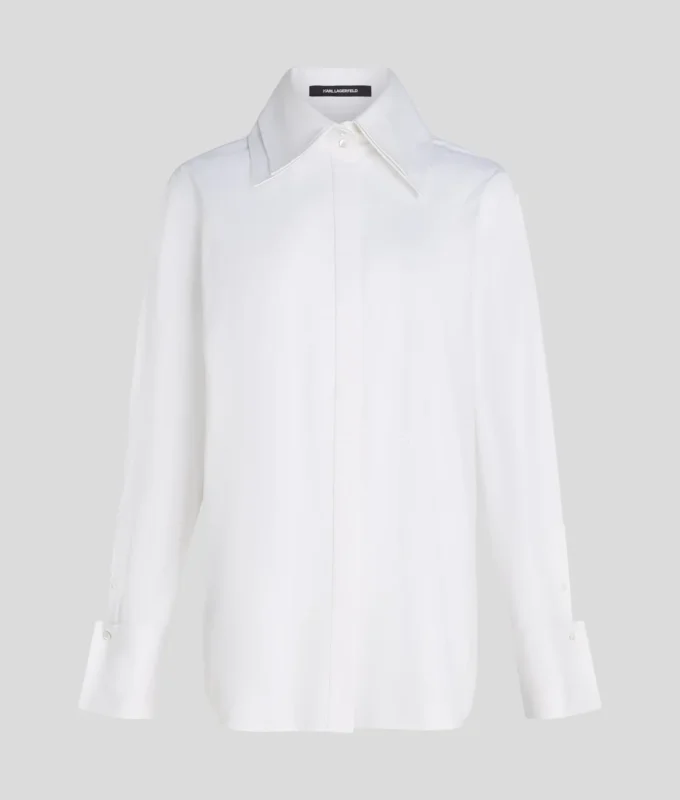 POPLIN-HEMD MIT DOPPELKRAUSE POPLIN-HEMD MIT DOPPELKRAUSE