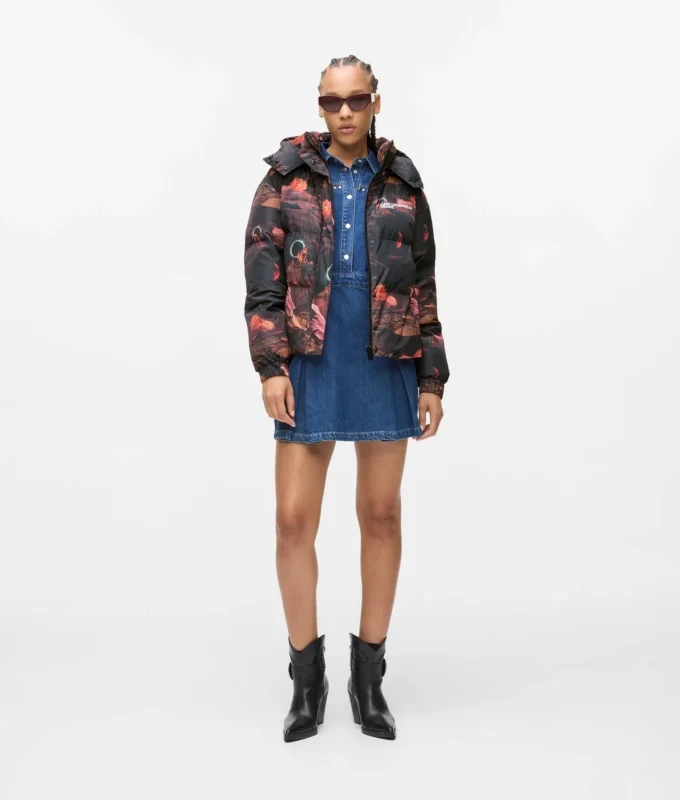 Pufferjacke mit Allover-Print Pufferjacke mit Allover-Print